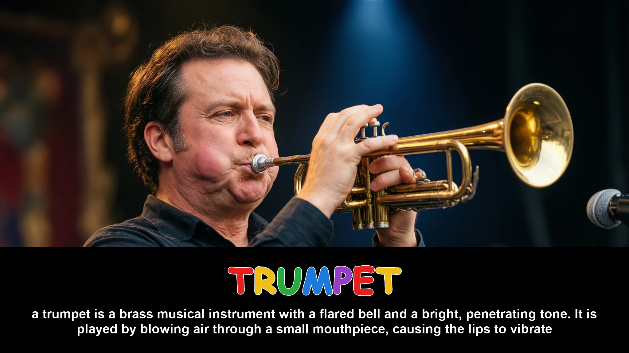 English Illustration for trumpet